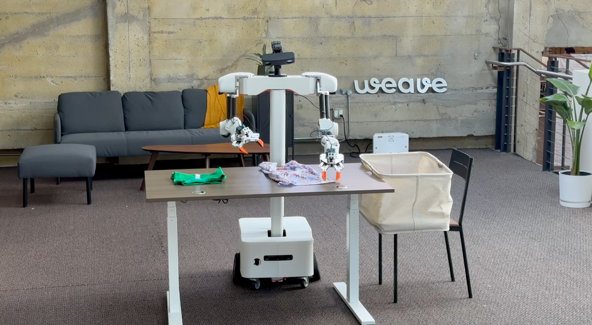 Isaac by Weave Robotics Now Folding Real Laundry in San Francisco
