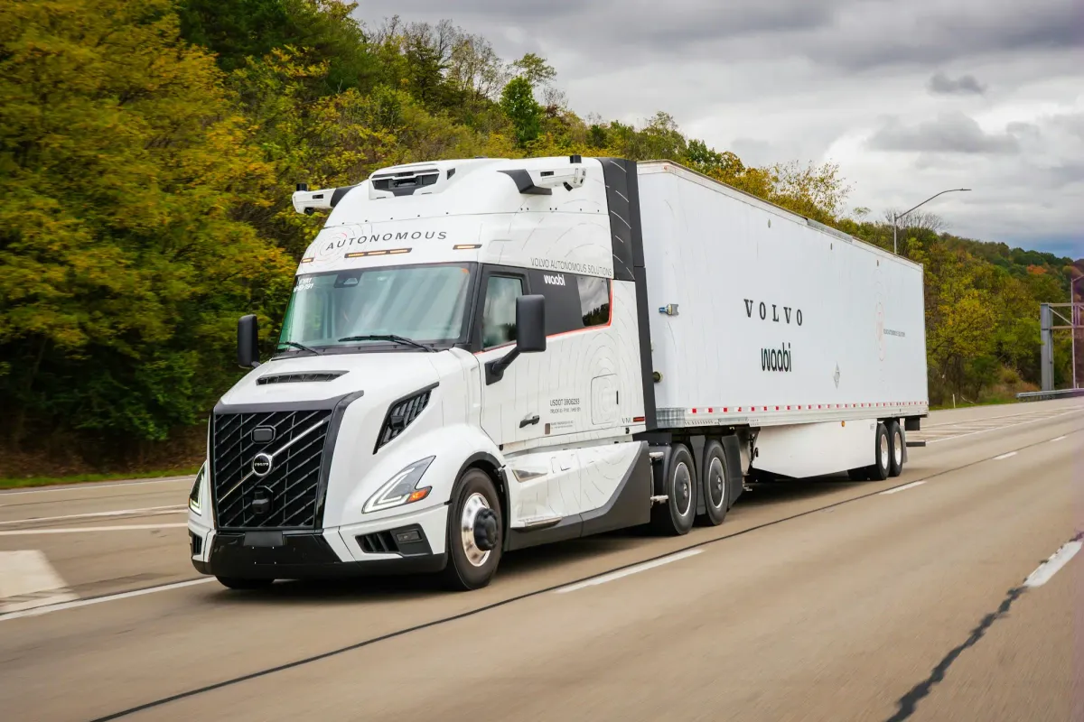 Volvo and Waabi Ready Driverless Truck for U.S. Freight Testing