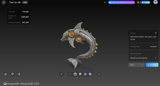 Tencent Launches Global Hunyuan 3D Platform for 3D Asset Generation