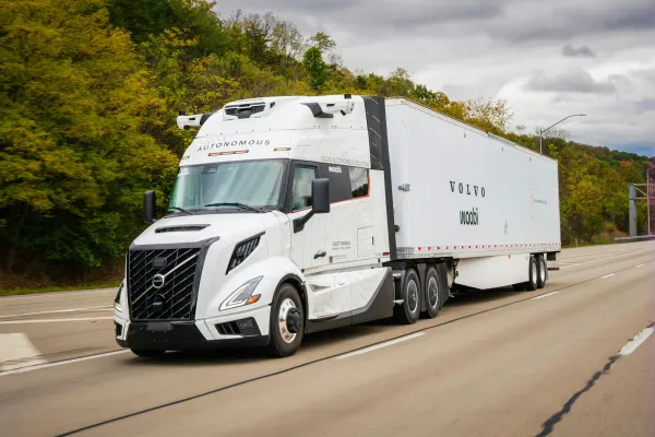 Volvo and Waabi Ready Driverless Truck for U.S. Freight Testing